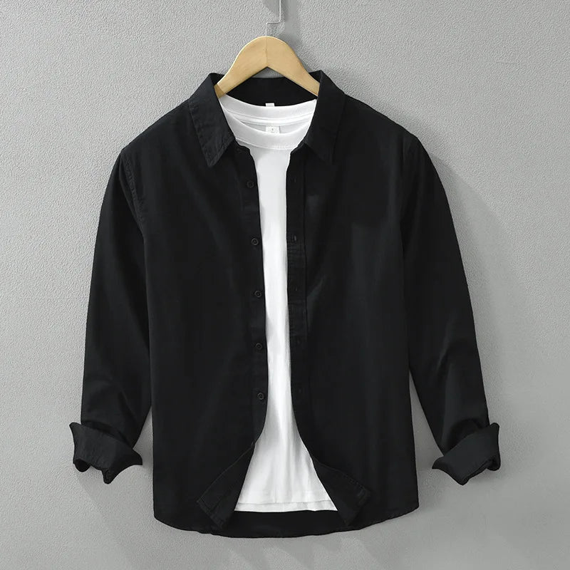Men's Long-Sleeved Casual Shirt,