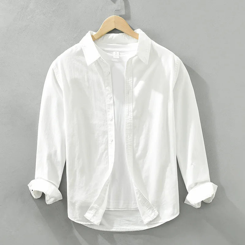 Men's Long-Sleeved Casual Shirt,