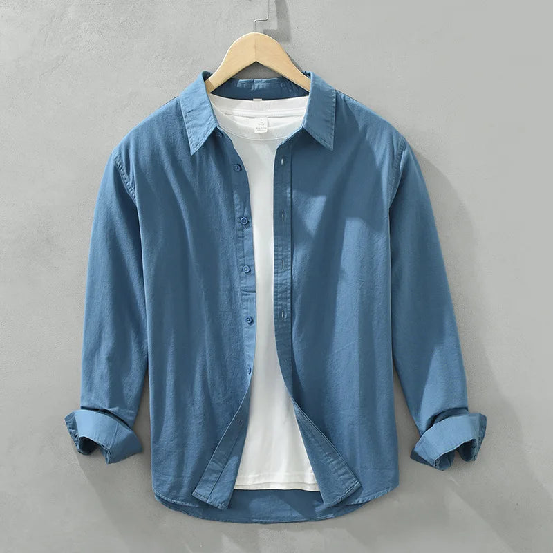 Men's Long-Sleeved Casual Shirt,