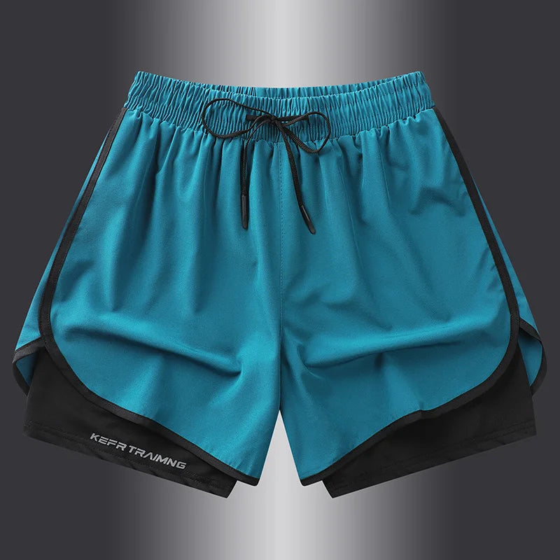 Quick-Dry Two-Piece Sports Shorts