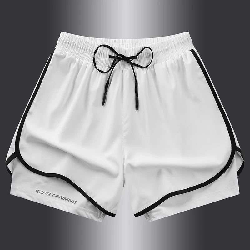 Quick-Dry Two-Piece Sports Shorts