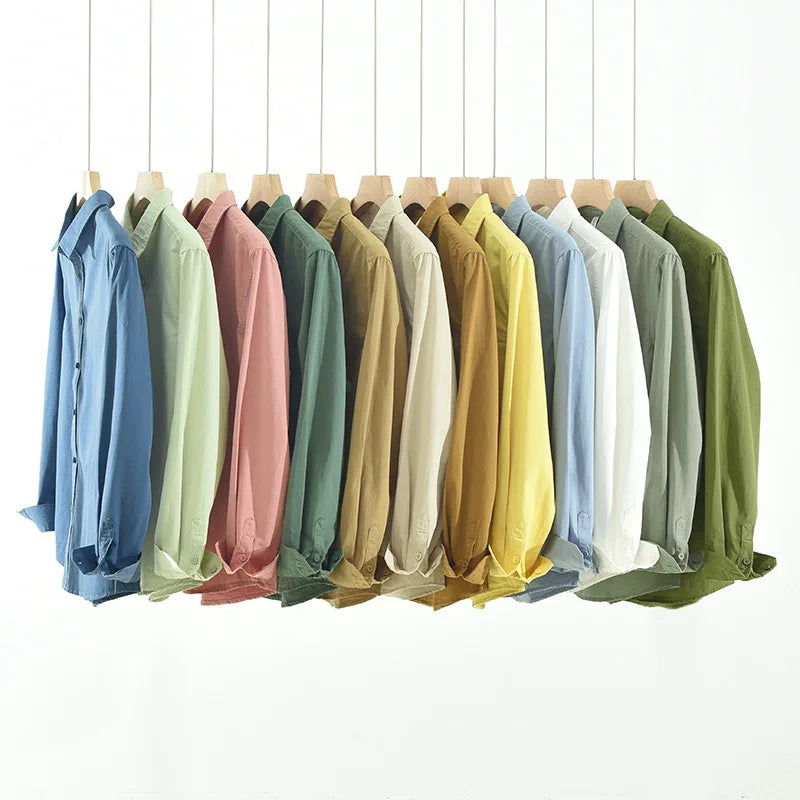 Men's Long-Sleeved Casual Shirt,