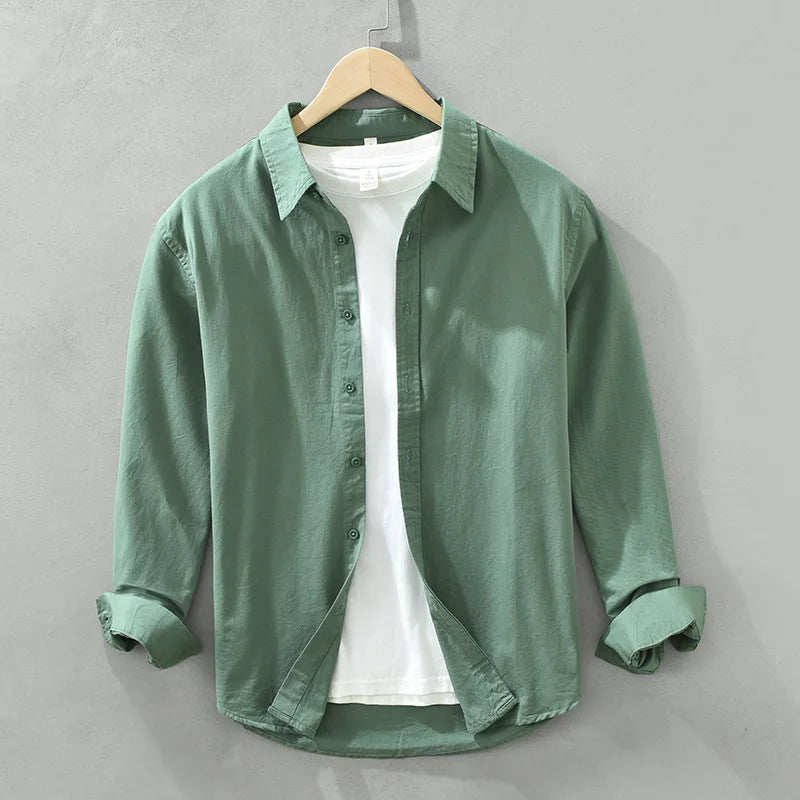 Men's Long-Sleeved Casual Shirt,
