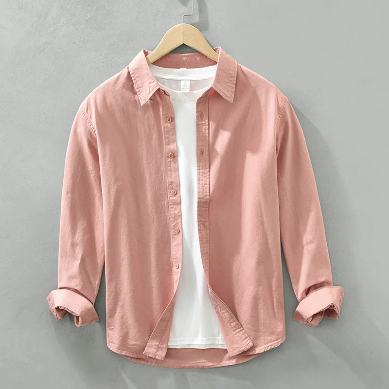 Men's Long-Sleeved Casual Shirt,